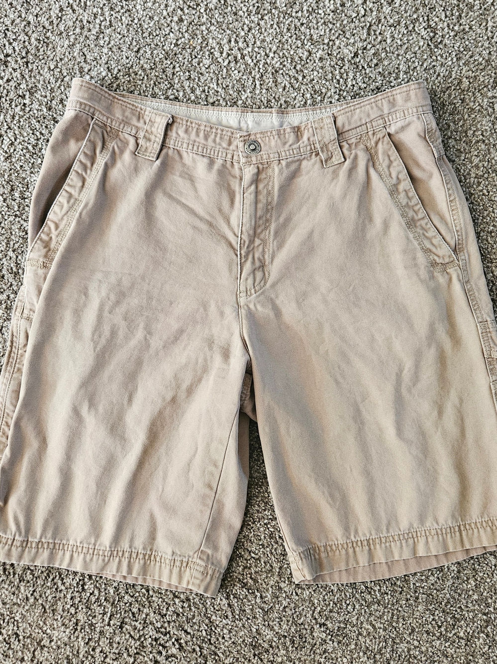 Columbia Sportswear Omni Shield Flat Front Shorts Tan Mens 34x11